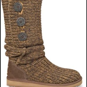Ugg Cardy Knit Tall Roll Over Boots